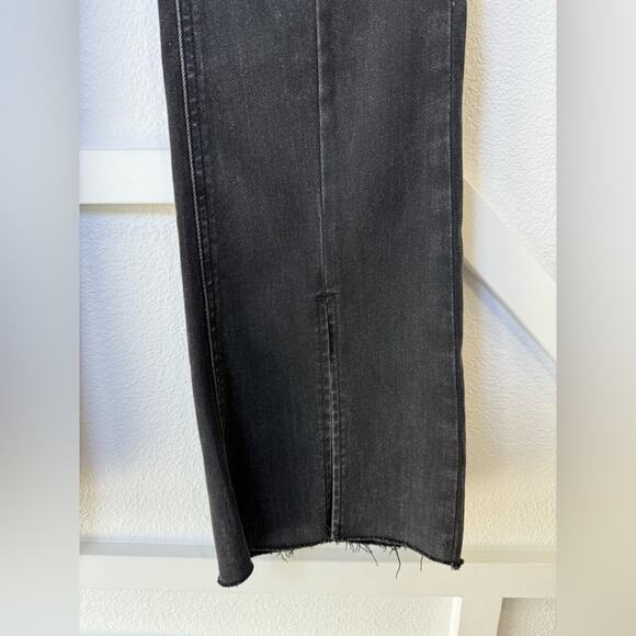 NWT ASOS Urban Revivo Split Hem Stretch Black Jean Size 6 - Picture 3 of 10